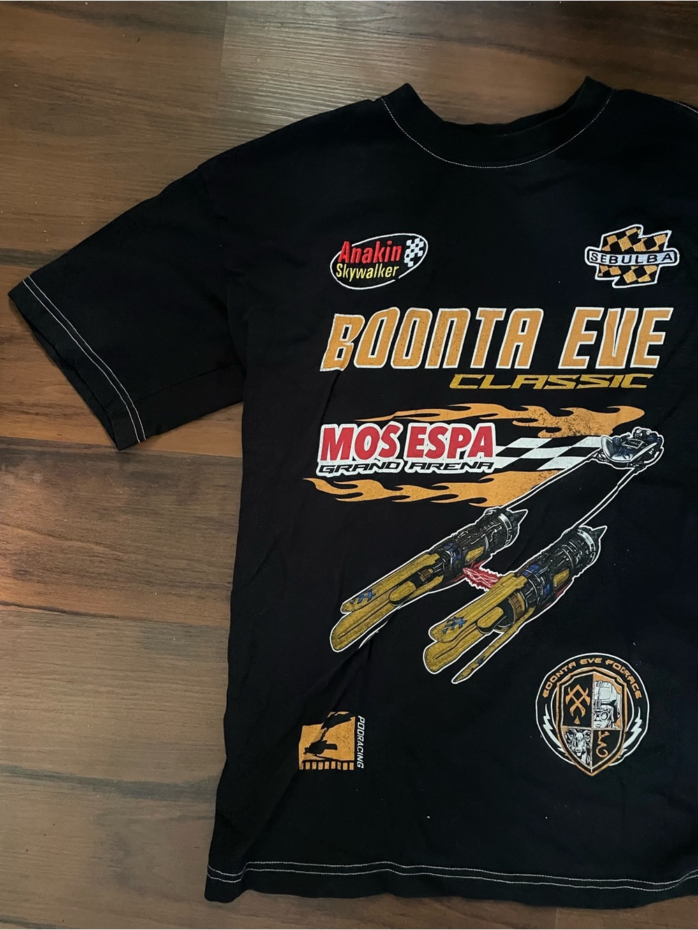 Disney Boonta Eve Classic Graphic Tee - Black with Yellow Accents